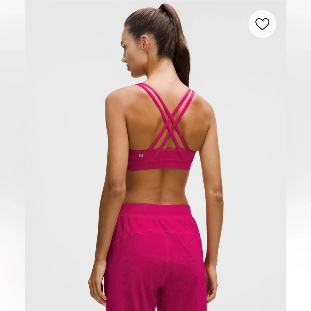 lululemon athletica Fuchsia Energy Bra - Medium Support